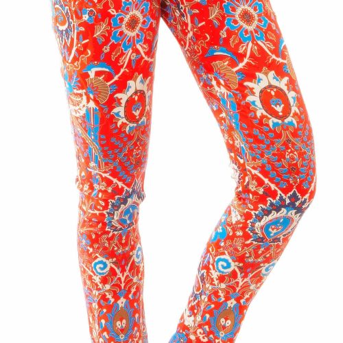 GripeLess Cotton Spandex Jeans - Magic Carpet - Final Sale Red Multi