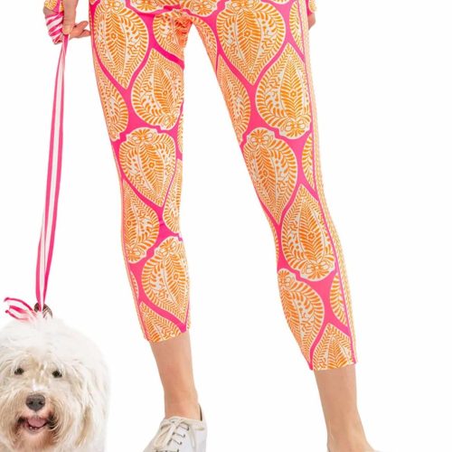 Leggings - Indian Summer Turq Pink