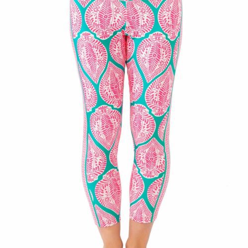 Leggings - Indian Summer Turq Pink