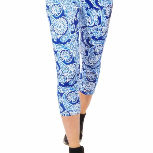 Leggings - Plentiful Paisley Blues