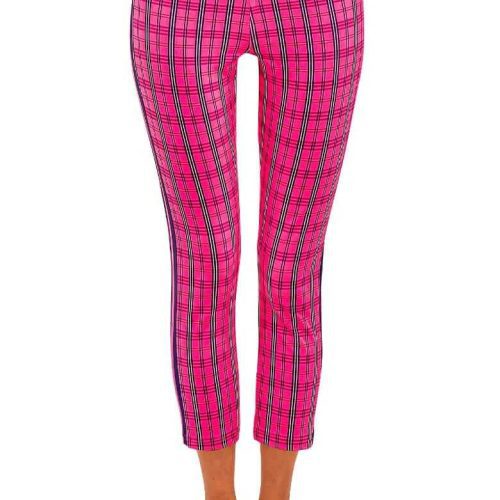 Leggings - Sunshine Plaid Pink