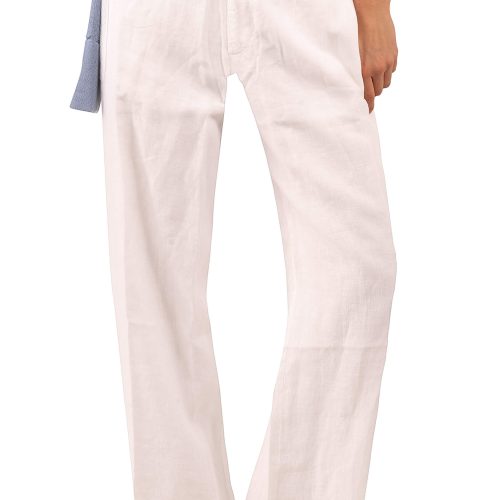 Bacall Linen Trousers - La Di Da White