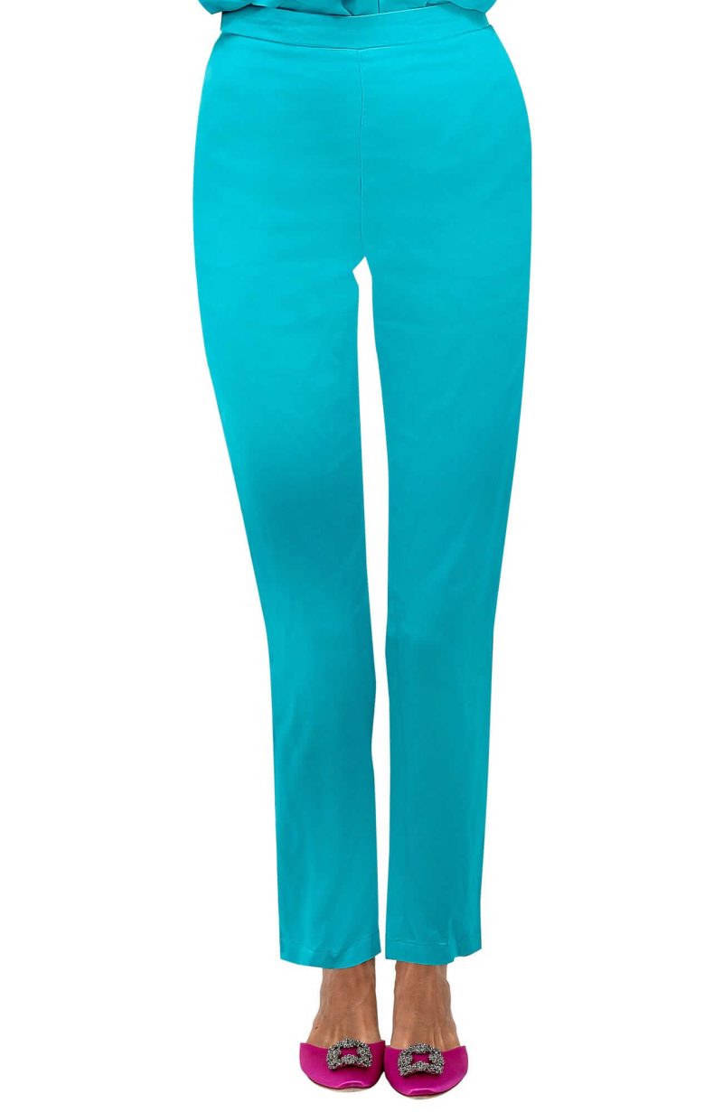 Pull On Pant - Mix Master Solid Turquoise