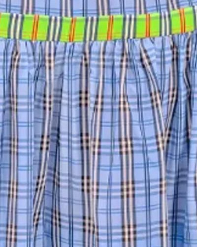 SKFSSP Stefania Skirt Sunshine Plaid Periwinkle