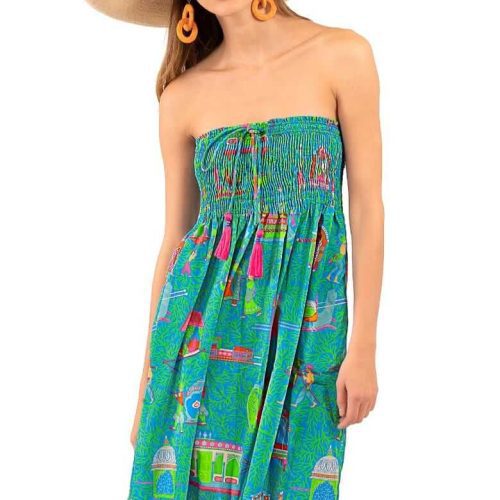 Haight Ashbury Skirt/Dress - Palanquin Party Turquoise One Size