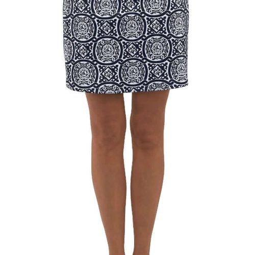 Jersey Skippy Skort - Sultan's Dining Room Navy White