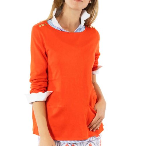 Polly Pocket Sweater - Final Sale Orange