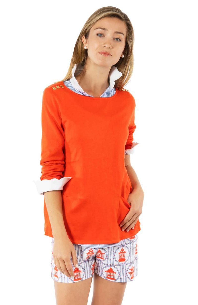 Polly Pocket Sweater - Final Sale Orange