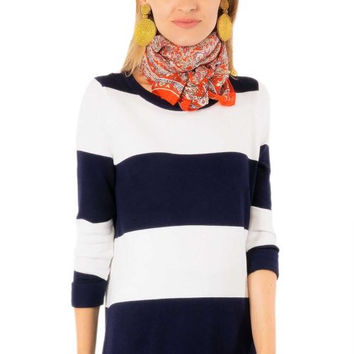 Stripy Sailor Sweater Final Sale Navy White