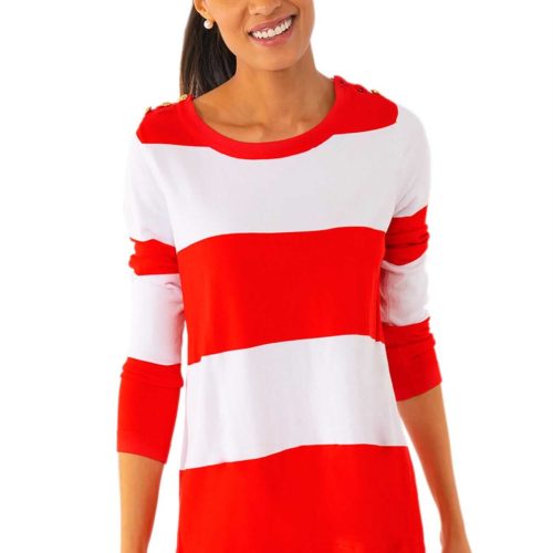 Stripy Sailor Sweater Final Sale Red White