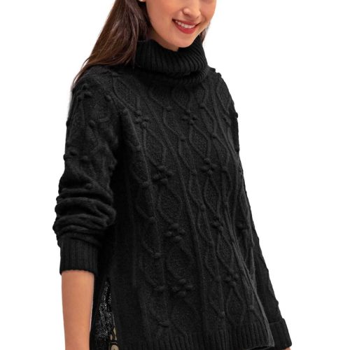 Knot Enough Sweater Black