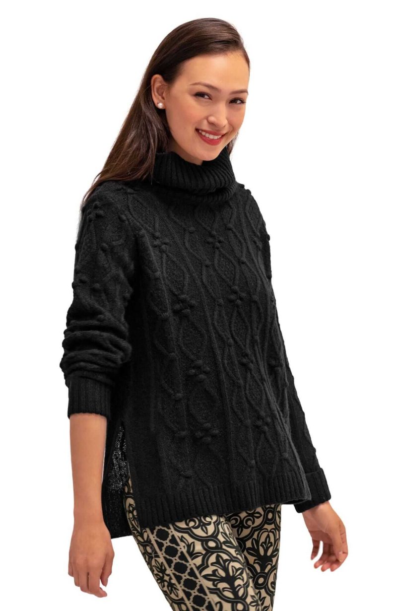 Knot Enough Sweater Black