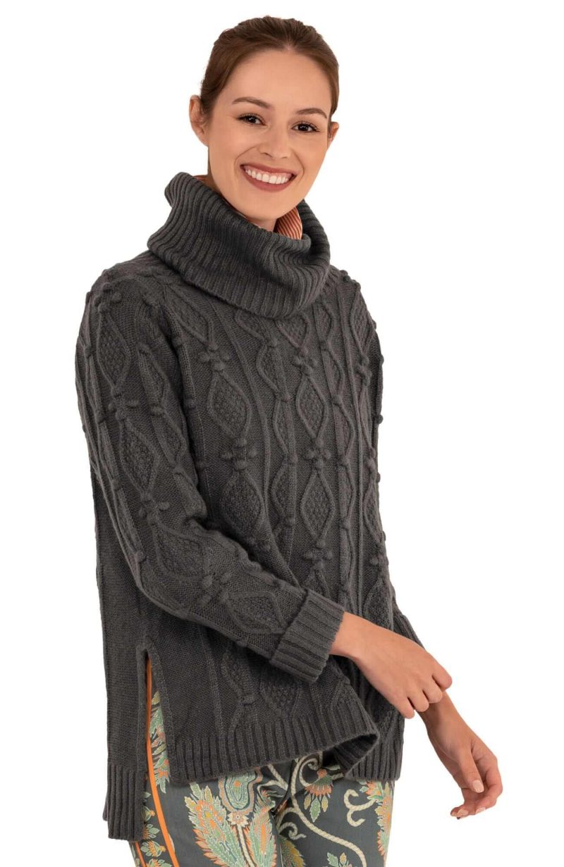 Knot Enough Sweater Charcoal