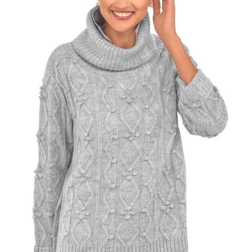 Knot Enough Sweater Light Grey