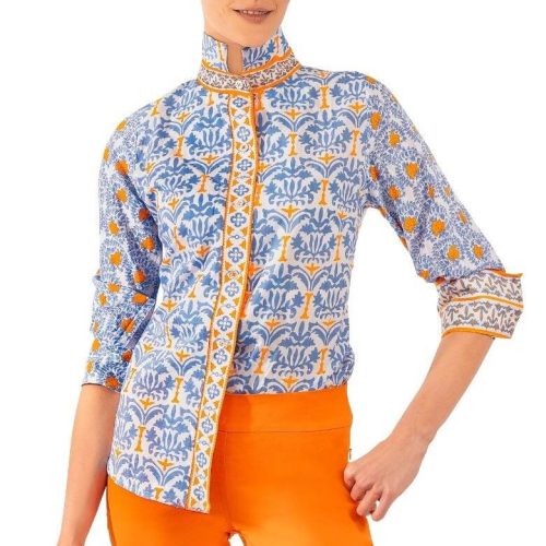 Cotton Boyfriend Shirt - East India - Final Sale Periwink Orange