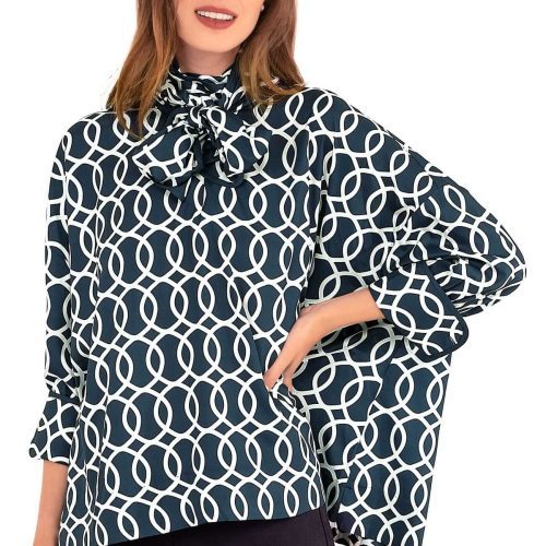 Impossibly Fabulous Top - Final Sale Navy White