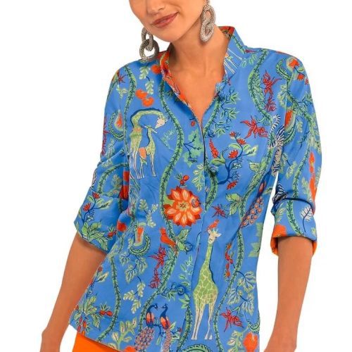 Forget Me Knot Top - Jungle Symphony Brights