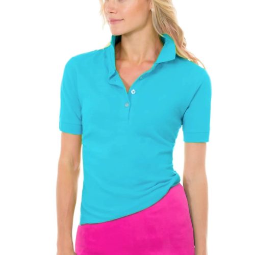 GripeLess - Cotton Piqué Polo Shirt Turquoise