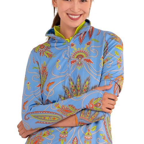 Half-Zip Pullover - Plume Periwinkle