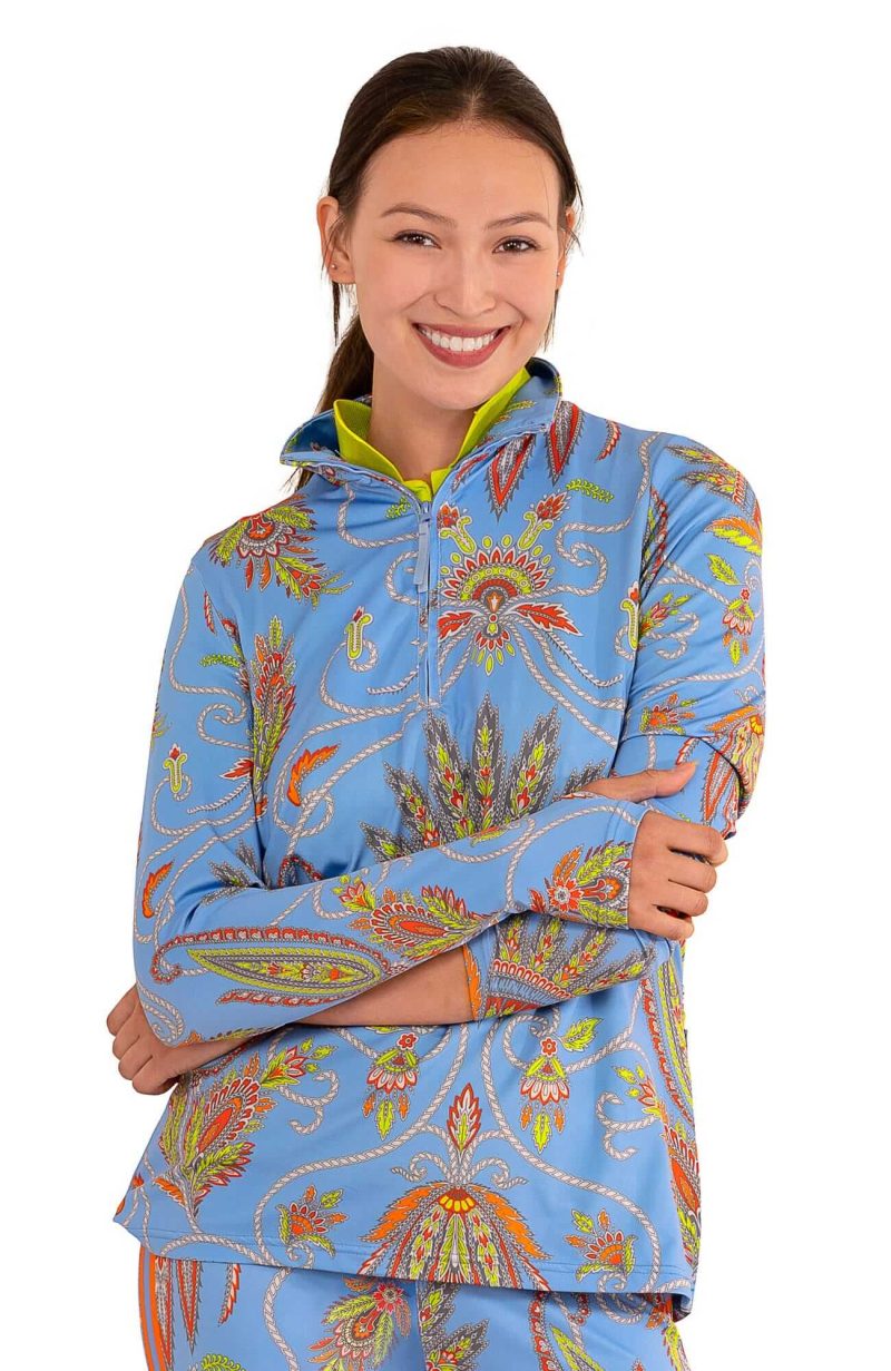 Half-Zip Pullover - Plume Periwinkle