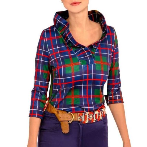 Ruffneck Top - Balmoral Plaid Multi