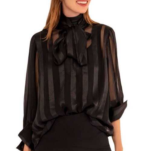 The Billowy Blouse Black