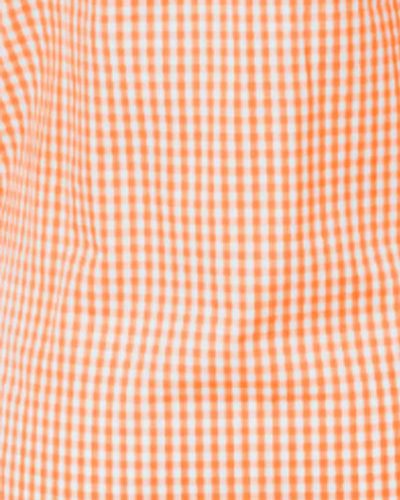 TUEMRFGH Gingham Tunic Orange