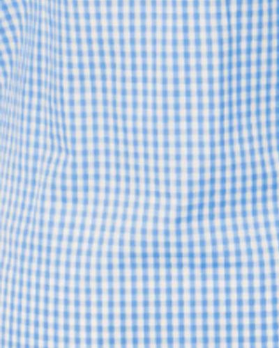 TUEMRFGH Gingham Tunic PeriWinkle