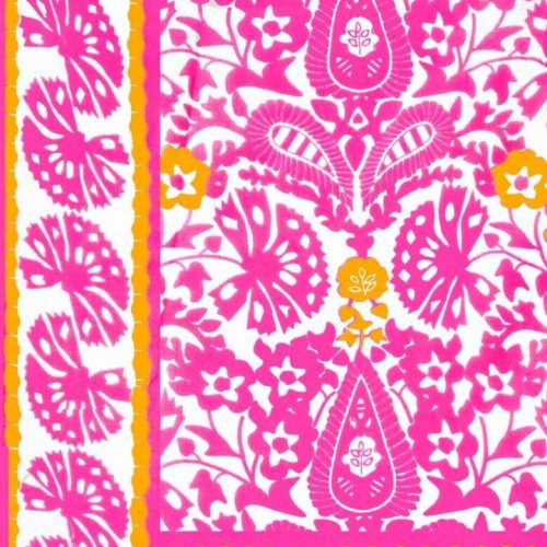 Baroque Pareo - East India Pink Orange One Size