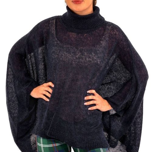 Dolman Dolly Poncho Navy One Size