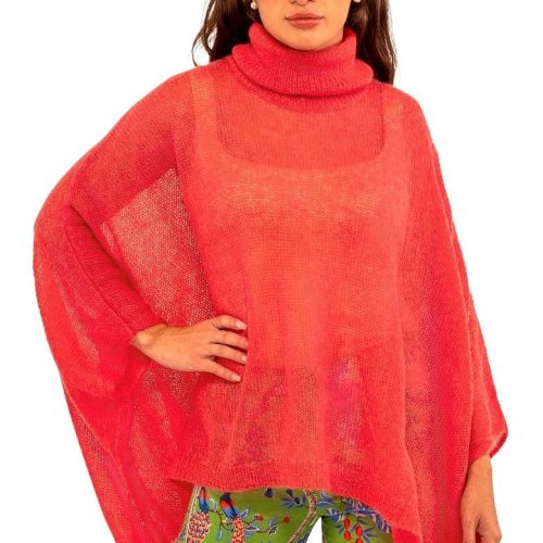 Dolman Dolly Poncho Burnt Orange One Size