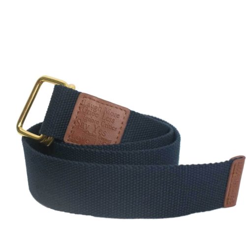 d ring canvas belt navy