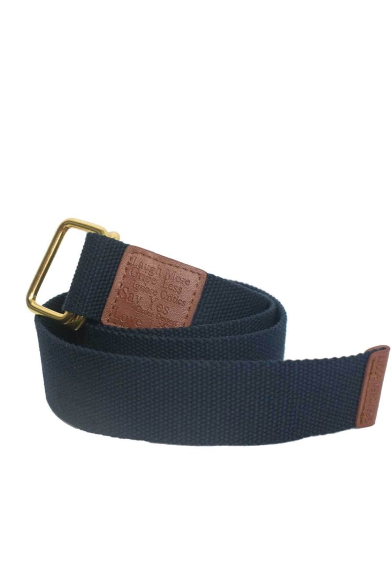 d ring canvas belt navy