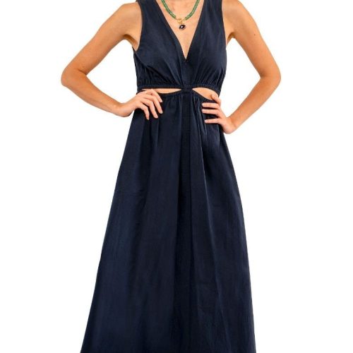 Hello Maxi Dress - Solid Navy