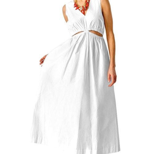 Hello Maxi Dress - Solid White