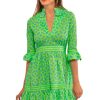 Hope Dress - Lucy In The Sky With Diamonds Turquoise Lime