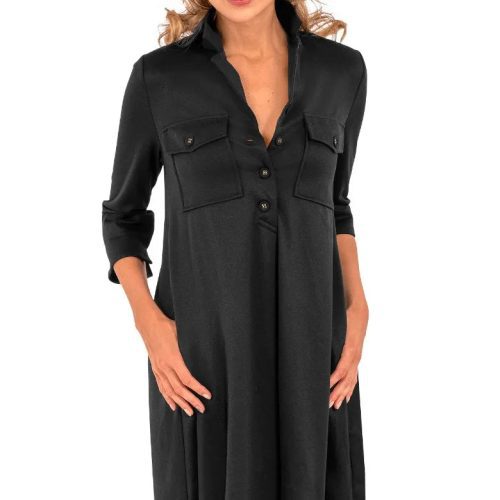 Ponte Alli Dress - Uptown Girl Black