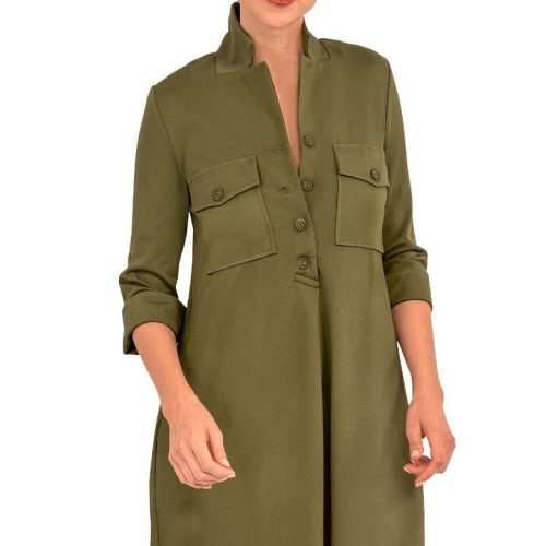 Ponte Alli Dress - Uptown Girl Olive