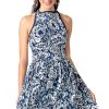 Halter Heaven Dress - Flora (Pre-Order) Navy