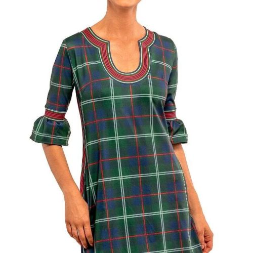 Shake Your Tushy Dress - Middleton Plaid Green