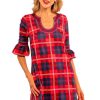 Shake Your Tushy Dress - Middleton Plaid Red