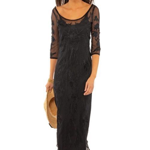 ikebana dress black2 front 1