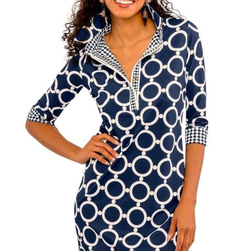 Everywhere Dress - Dip & Dot Navy White