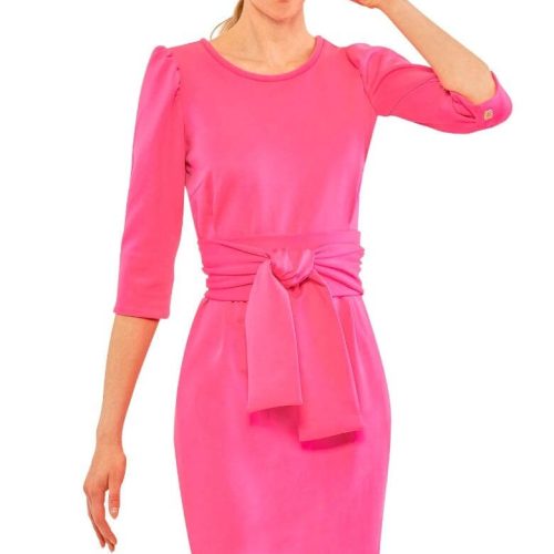 Expose Dress Solid Pink