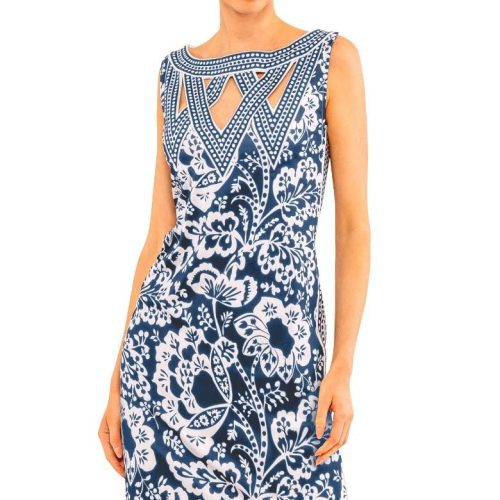 Va Va Voom Dress - Flora Navy