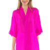 Silk Kimono Jacket - Final Sale Hot Pink