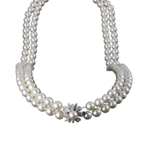 ladies cultured pearl necklace w3