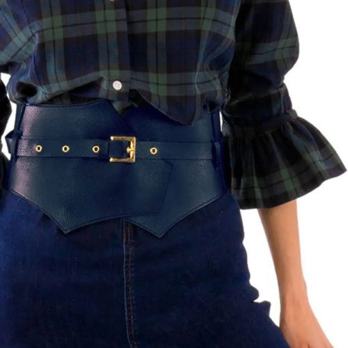 Adjustable Corset Belt Navy