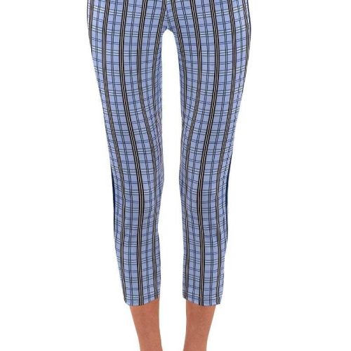 Leggings - Sunshine Plaid Periwinkle