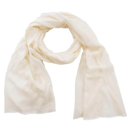 100% Cashmere Pashmina Scarf/Shawl - Classic Creme One Size